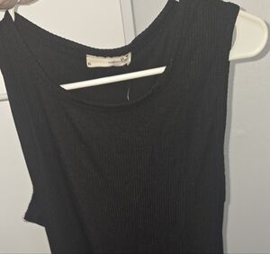 Women's Black Sleeveless Dress